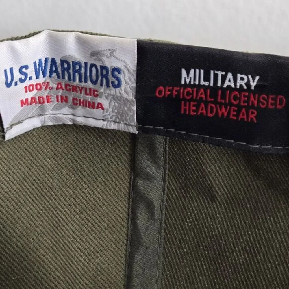 U.S. ARMY Green Adjustable Cap Hat Officially Licensed‎ U.S. WARRIORS Logo Seal